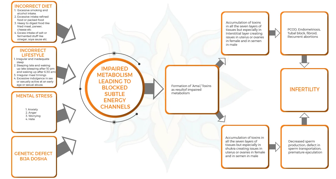 Ayurvedic treatment for Infertility (flowchart)